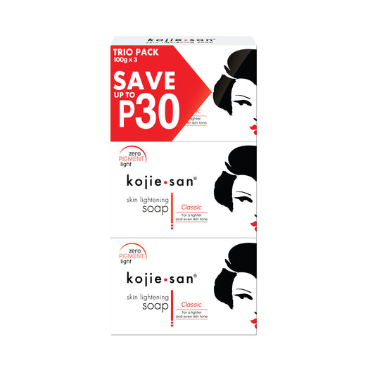 Original Kojie San soap for skin lightening and hyperpigmentation care