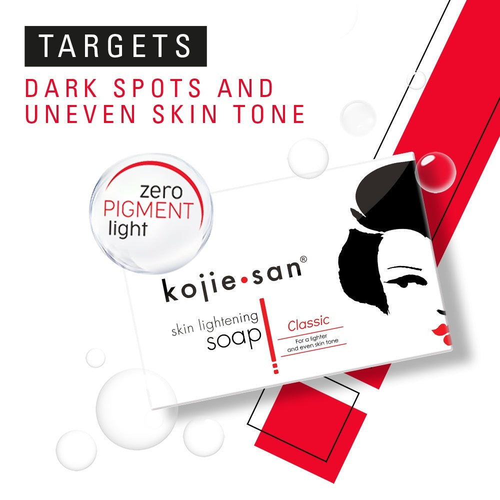Original Kojie San soap for skin lightening and hyperpigmentation care