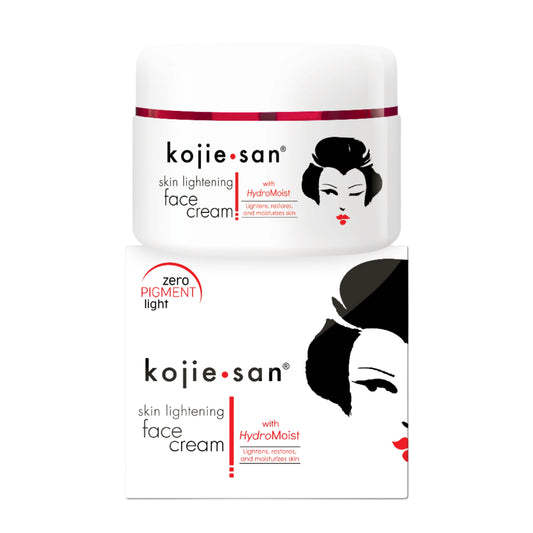 Kojie San Hydromoist Face Cream - 30g  Kojic Beauty London kojic acid soap, glutathione, tranexamic acid, arbutin, papaya extract, official stockist of kojie san.