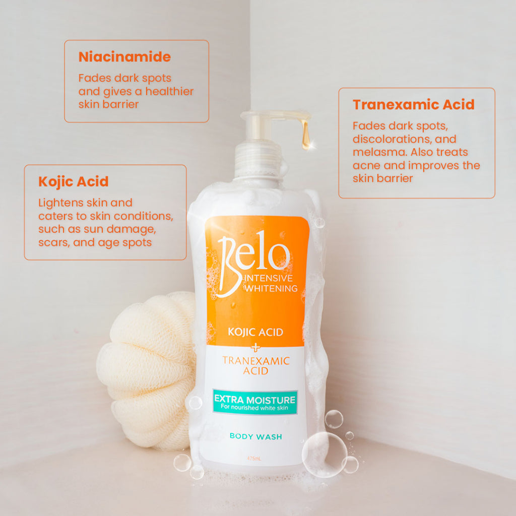 Belo Kojic Acid & Tranexamic Acid with Extra Moisture Body Wash - 475ml
