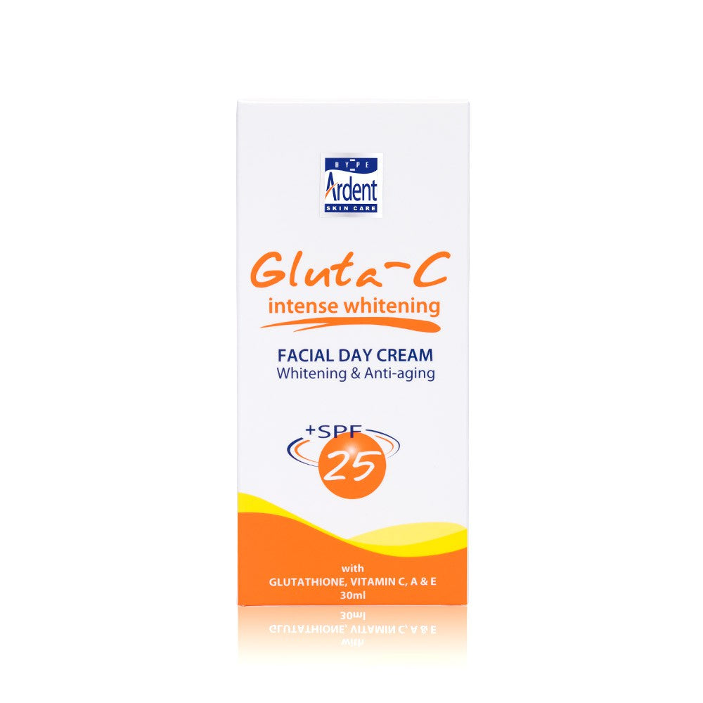 Gluta-C Glutathione Facial Day Cream SPF25 - 30ml Kojic Beauty London kojic acid soap, glutathione, tranexamic acid, arbutin, papaya extract, official stockist of kojie san.