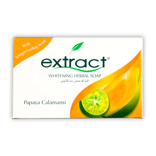 Extract Papaya Calamansi Soap 125g, Skin Lightening and Brightening for smoother, radiant skin