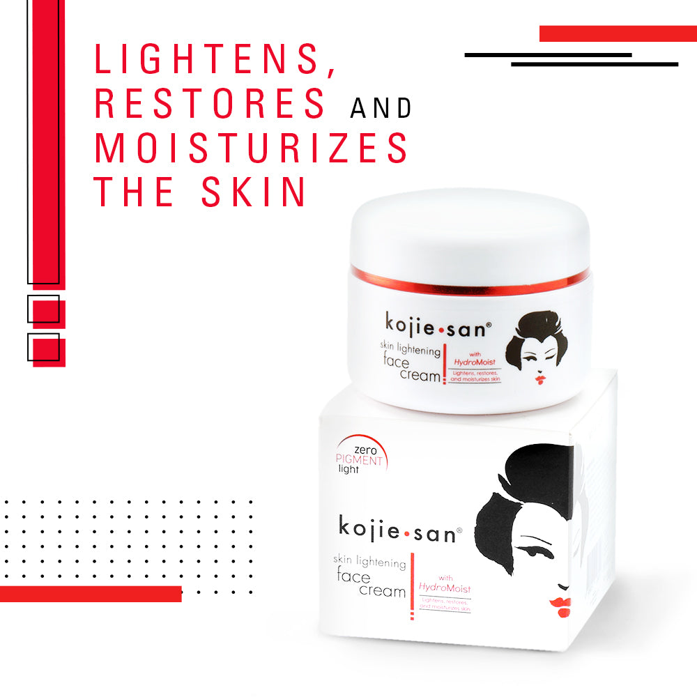 Kojie San Hydromoist Face Cream - 30g Kojic Beauty London kojic acid soap, glutathione, tranexamic acid, arbutin, papaya extract, official stockist of kojie san.