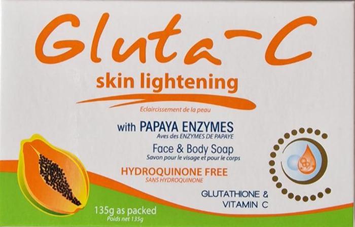 Gluta-C Papaya & Glutathione Face & Body Soap - 135g