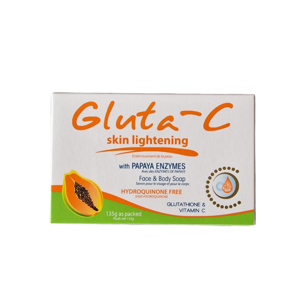 Gluta-C Papaya & Glutathione Face & Body Soap - 135g