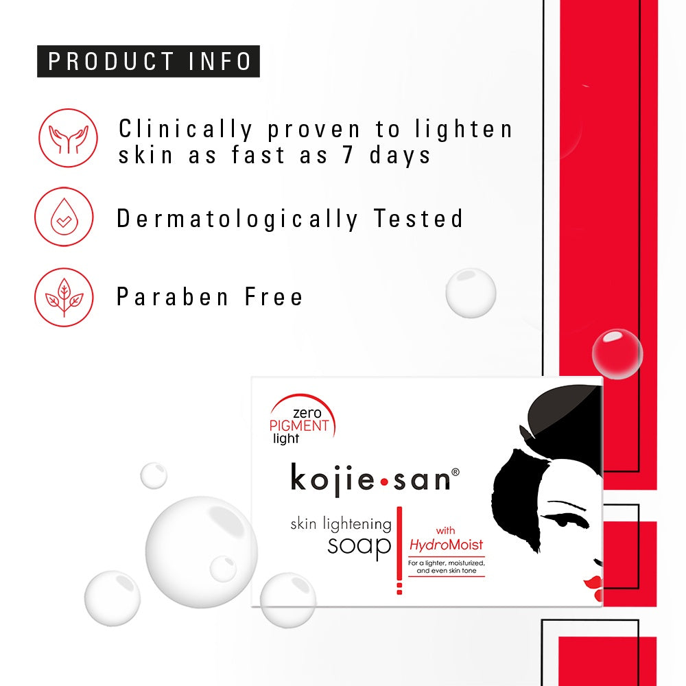 Kojie San Hydromoist kojic acid soap bar for skin lightening and moisturised skin