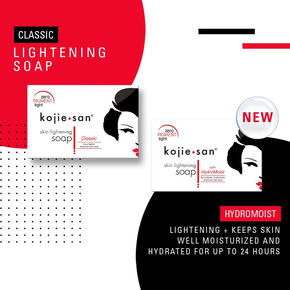 Kojie San Hydromoist kojic acid soap bar for skin lightening and moisturised skin
