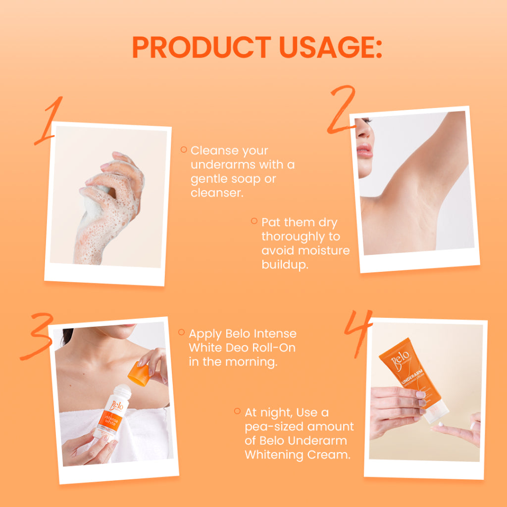 Belo Essentials Intense White Anti-Perspirant Roll On Deodorant - 40ml