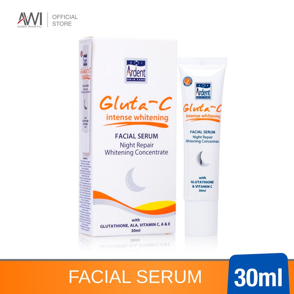 Gluta-C Night Repair Facial Serum with Glutathione - 30ml Kojic Beauty London kojic acid soap, glutathione, tranexamic acid, arbutin, papaya extract, official stockist of kojie san.