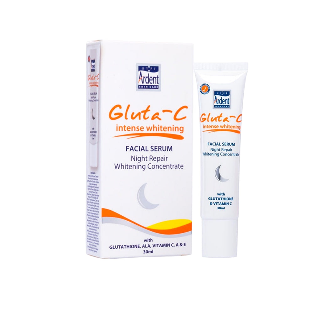 Gluta-C Night Repair Facial Serum with Glutathione - 30ml Kojic Beauty London kojic acid soap, glutathione, tranexamic acid, arbutin, papaya extract, official stockist of kojie san.