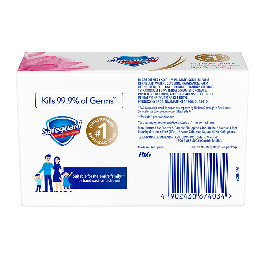 Safeguard FLORAL PINK with Aloe Body Bar Soap - 125g