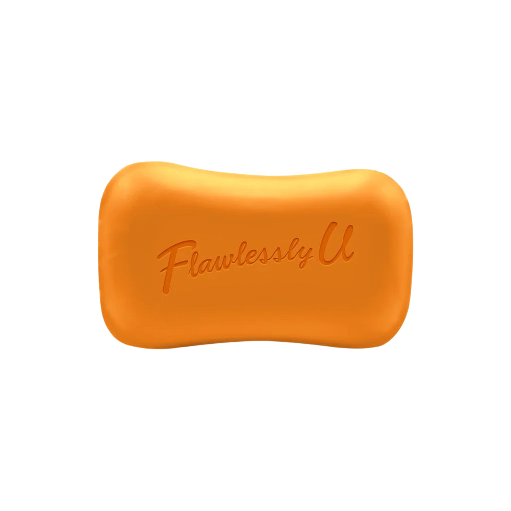 Flawlessly U Papaya Calamansi Soap - 125g Kojic Beauty London kojic acid soap, glutathione, tranexamic acid, arbutin, papaya extract, official stockist of kojie san.