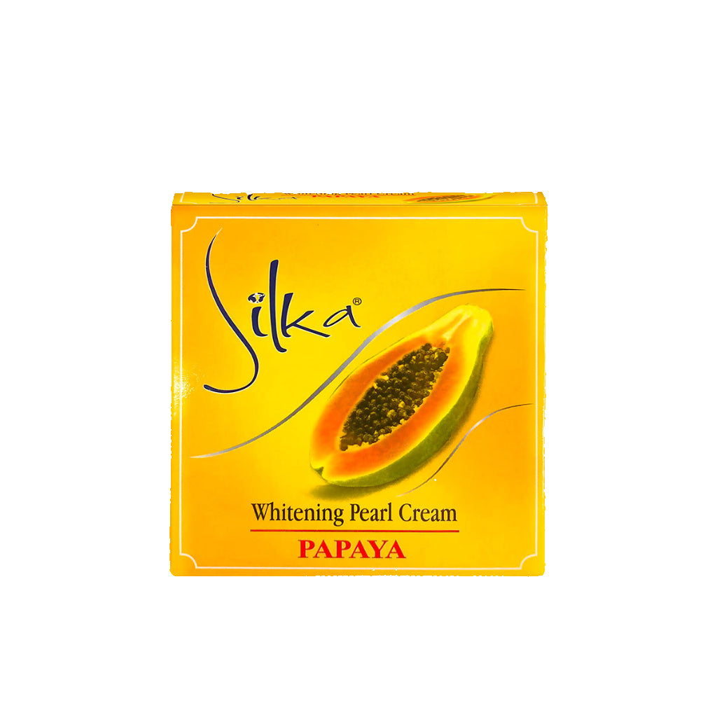Silka Pearl Cream Papaya - 6g Kojic Beauty London kojic acid soap, glutathione, tranexamic acid, arbutin, papaya extract, official stockist of kojie san.