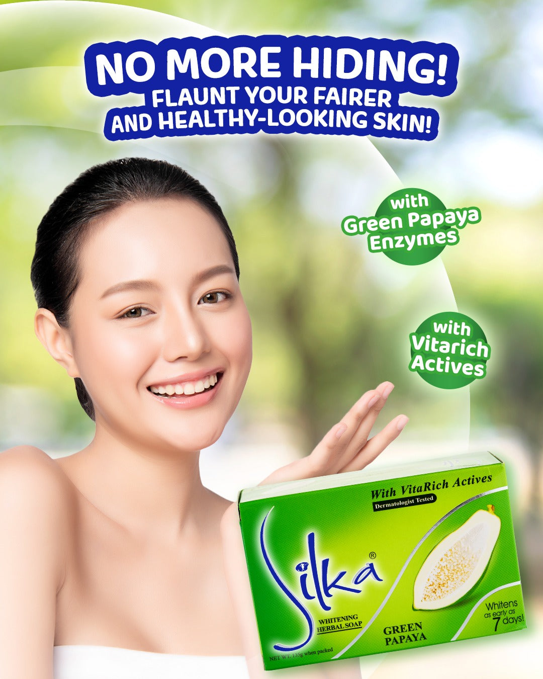 Silka GREEN Papaya Soap - 135g