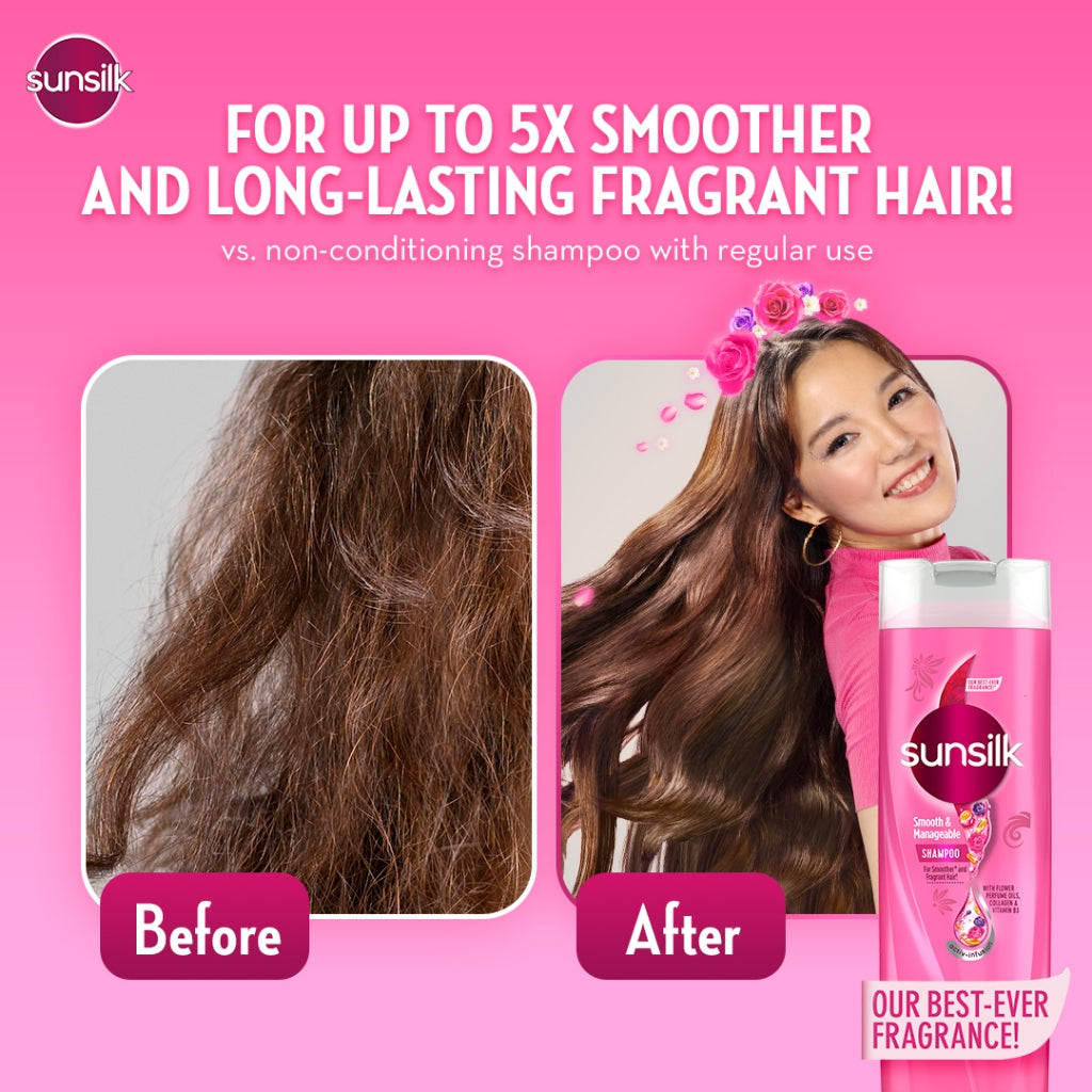 SunSilk SMOOTH & MANAGEABLE Shampoo - 180ml