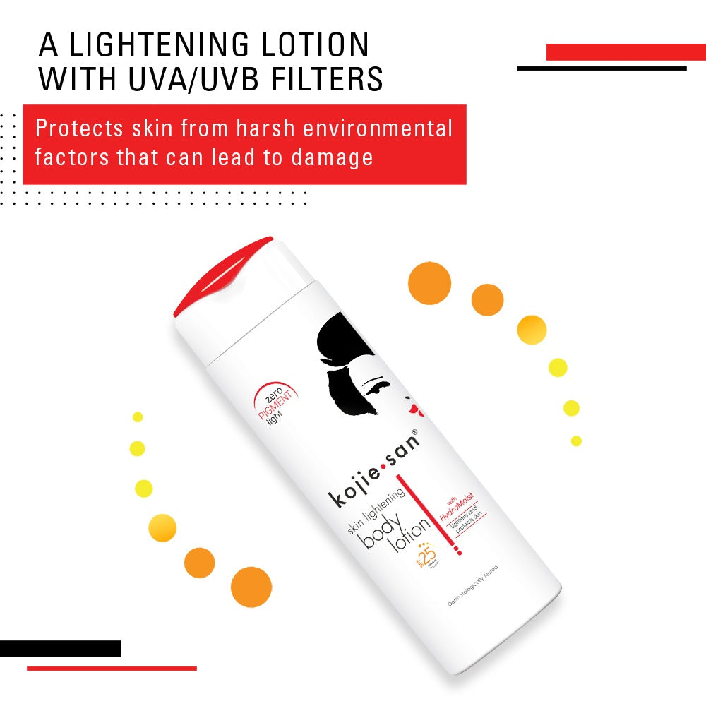 Kojie San Body Lotion with Hydromoist + SPF25 UVA/UVB - 250g