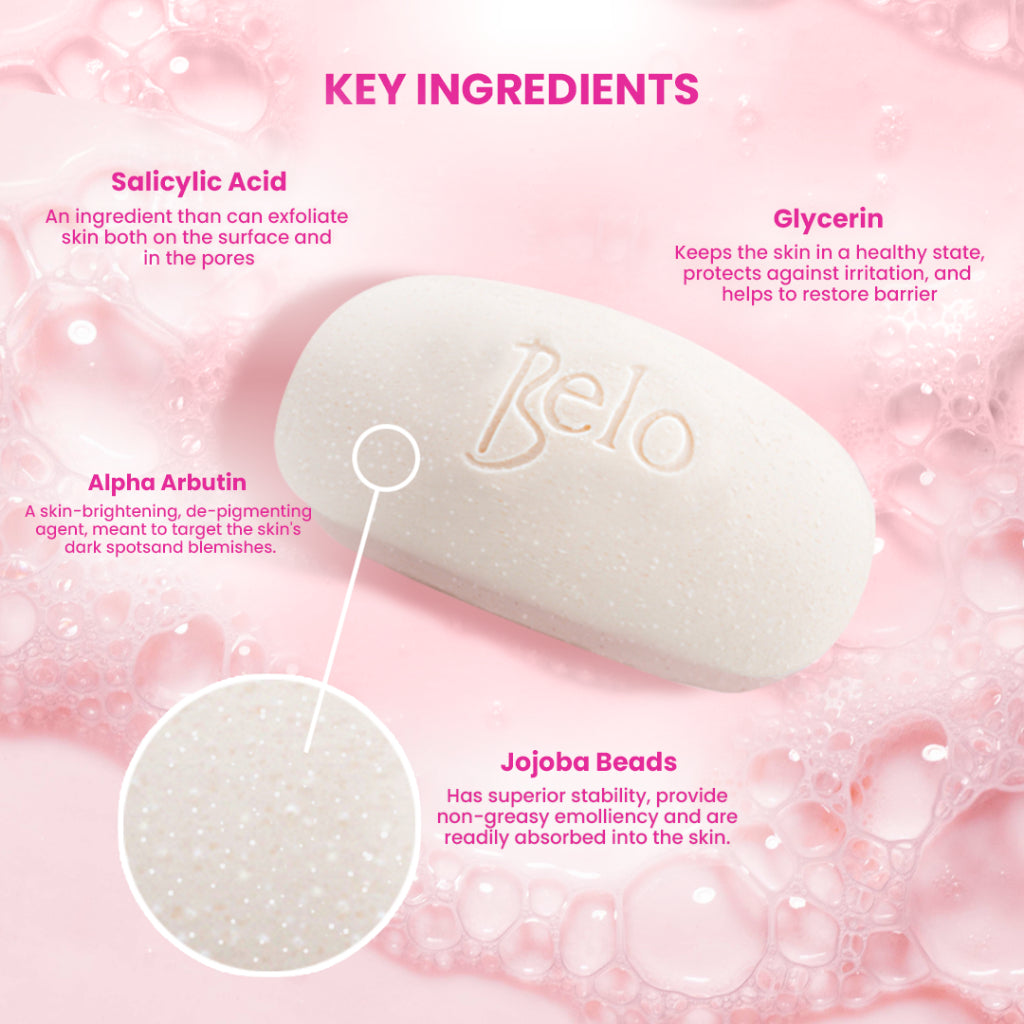 Belo Essentials SMOOTHENING Exfoliating Body Bar Soap - 135g