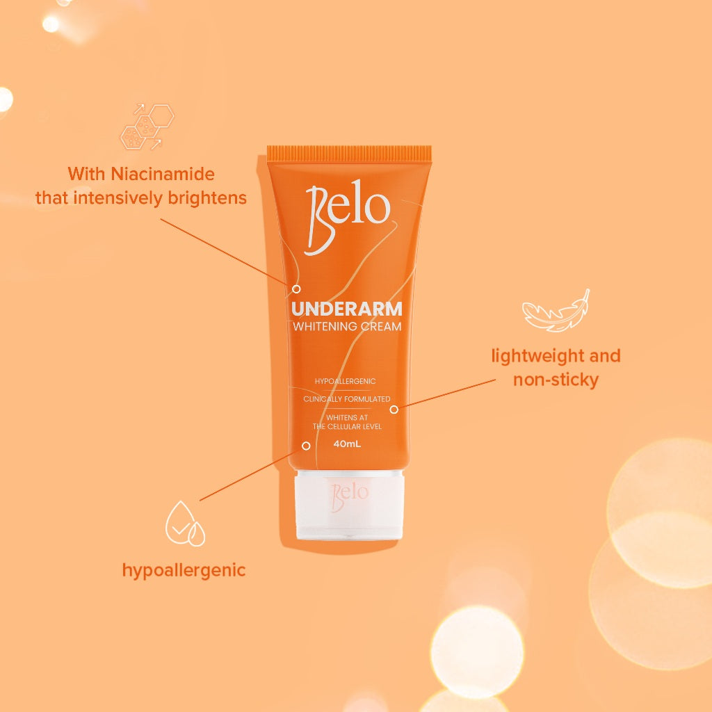 Belo Underarm Whitening Cream - 40ml Kojic Beauty London kojic acid soap, glutathione, tranexamic acid, arbutin, papaya extract, official stockist of kojie san.