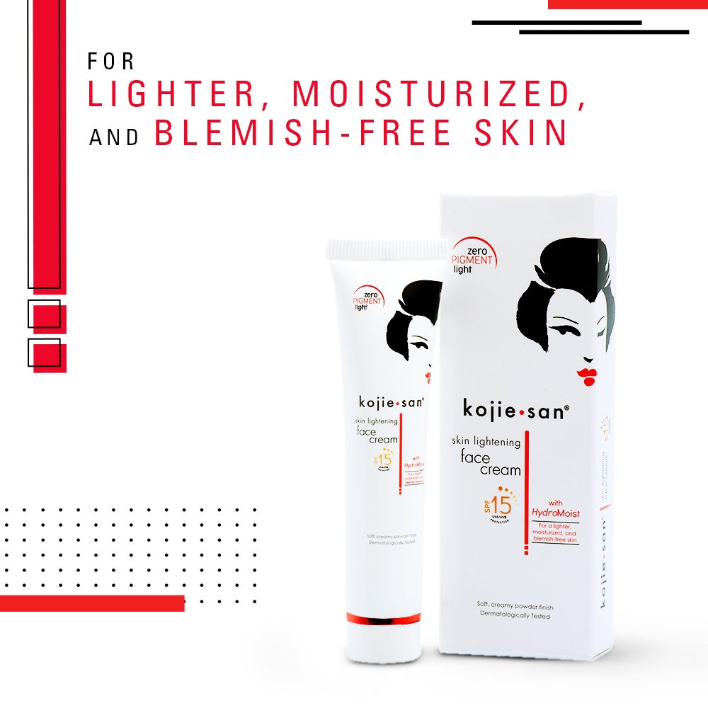 Kojie San Face Cream with Hydromoist + SPF15 - 22g