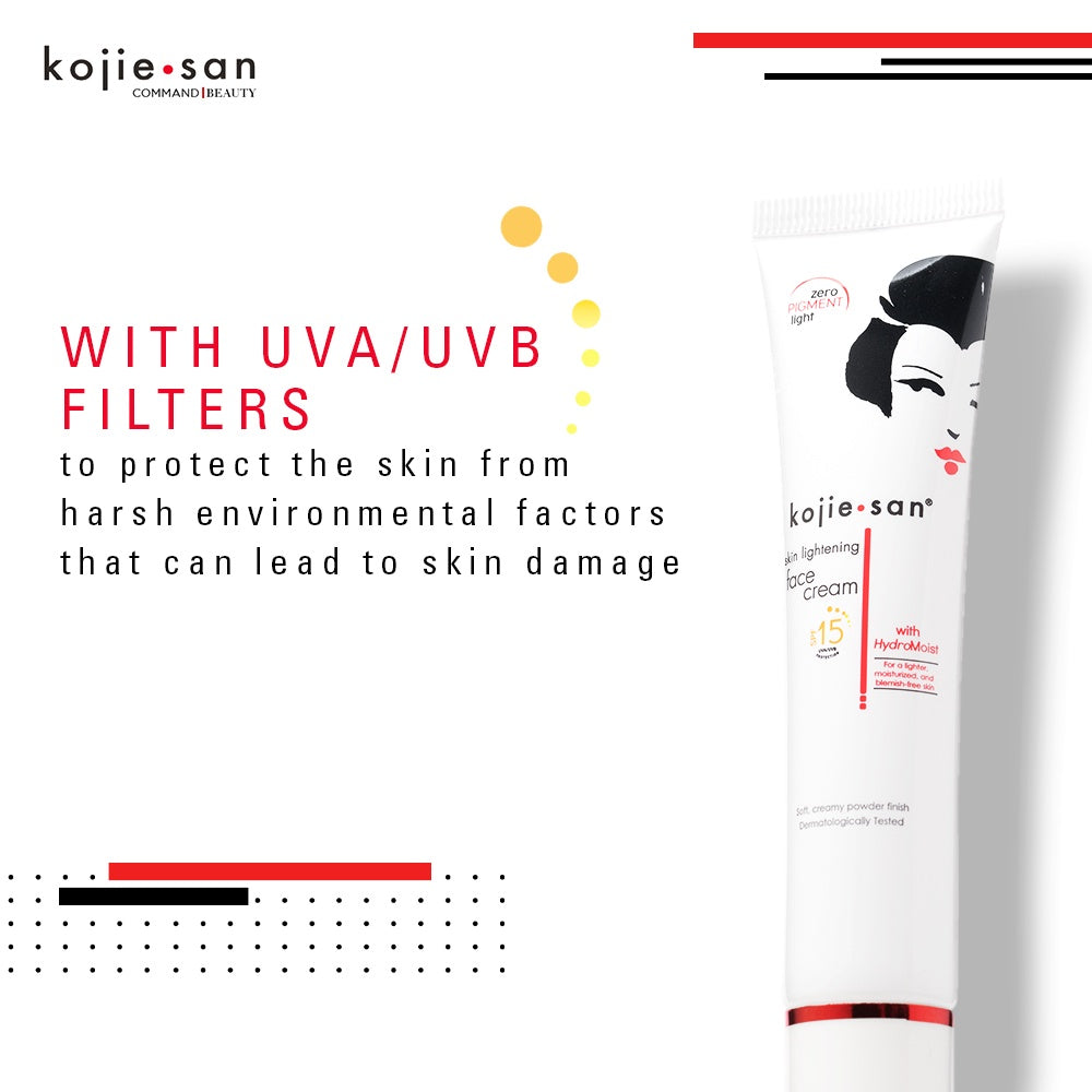 Kojie San Face Cream with Hydromoist + SPF15 - 22g