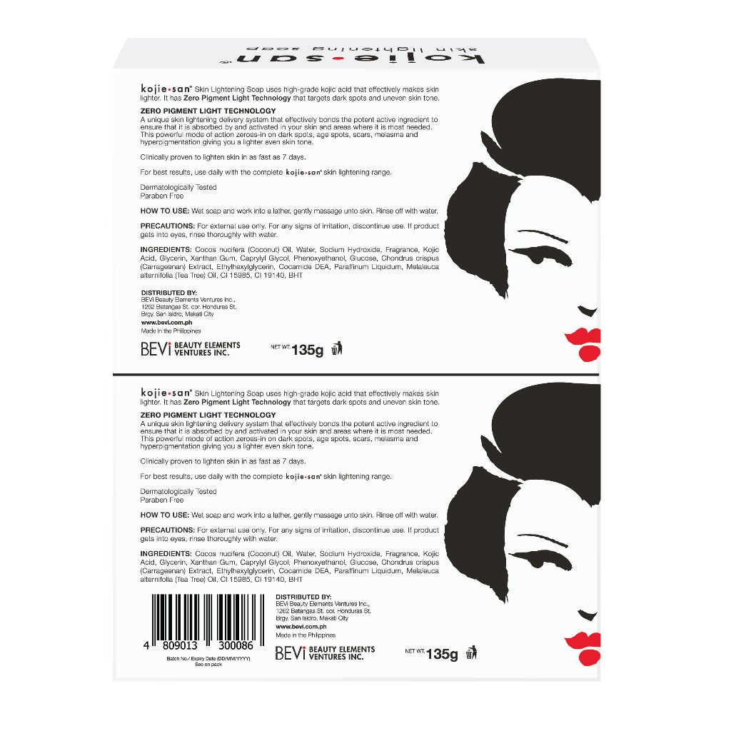 Original Kojie San soap for skin lightening, fading dark spots and hyperpigmentation care
