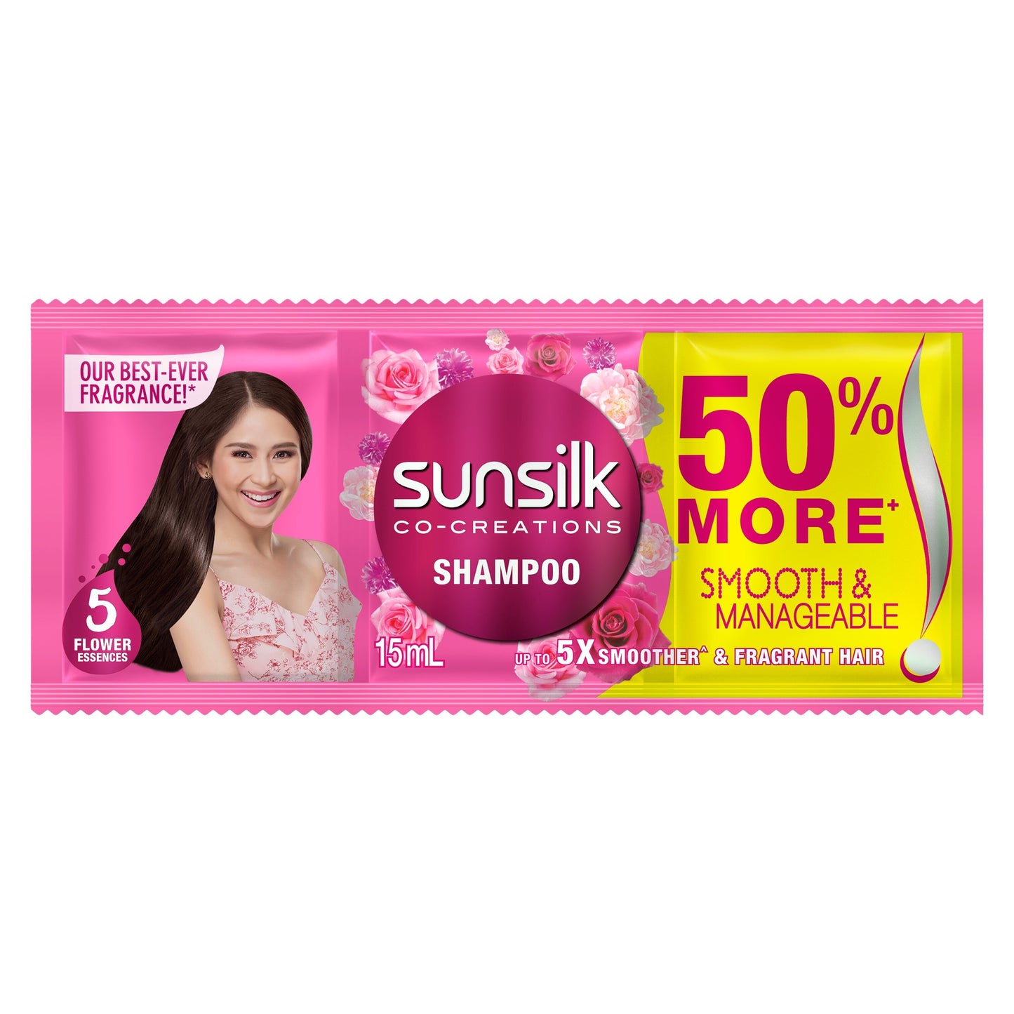 SunSilk SMOOTH & MANAGEABLE Shampoo Sachets - 15ml x 12 (Sun Silk)
