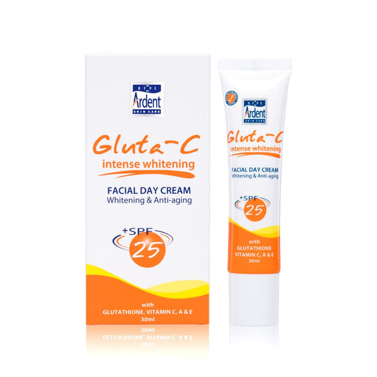 Gluta-C Glutathione Facial Day Cream SPF25 - 30ml  Kojic Beauty London kojic acid soap, glutathione, tranexamic acid, arbutin, papaya extract, official stockist of kojie san.