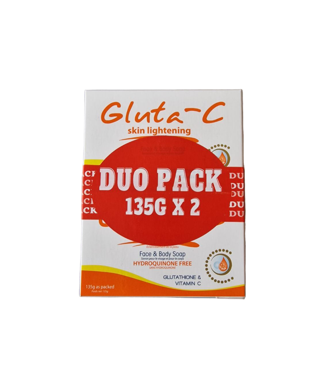 Gluta-C Glutathione & Vitamin C Face & Body Soap - 135g x 2 (Duo Pack)