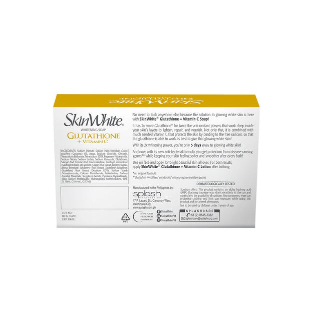 SkinWhite Glutathione & Vitamin C Soap - 90g SkinWhite Glutathione & Vitamin C Soap - 90g