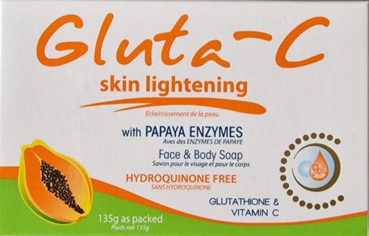 Gluta-C Papaya & Glutathione Face & Body Soap - 135g