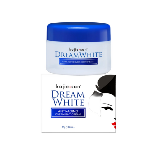 Kojie San Dream White Anti-Ageing Overnight Face Cream - 30g  Kojic Beauty London kojic acid soap, glutathione, tranexamic acid, arbutin, papaya extract, official stockist of kojie san.