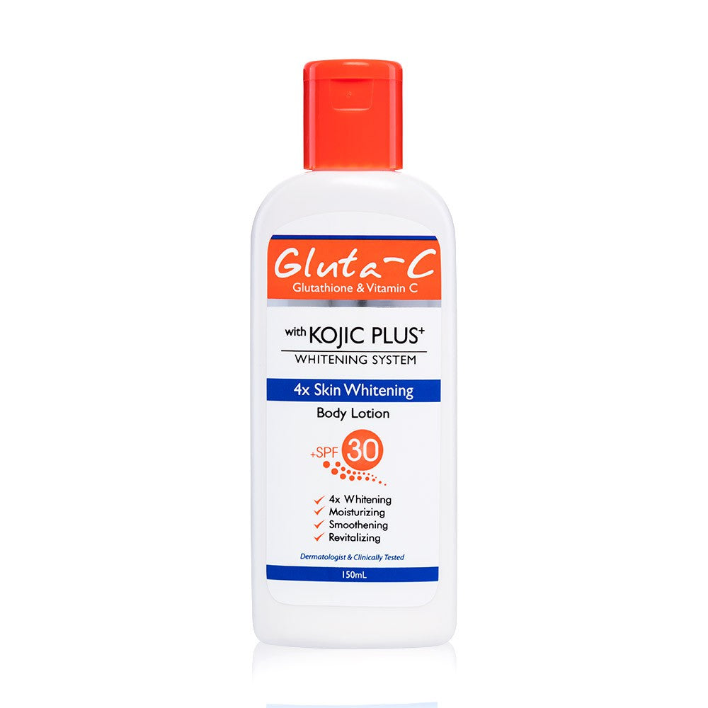 Gluta-C Kojic Plus & Glutathione Body Lotion SPF30 - 150ml  Kojic Beauty London kojic acid soap, glutathione, tranexamic acid, arbutin, papaya extract, official stockist of kojie san.