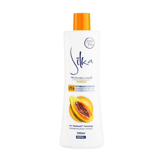 Silka Papaya Lotion SPF6 - 500ml (Refill)