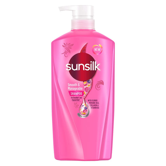 SunSilk Smooth & Manageable Shampoo with Pump - 650ml