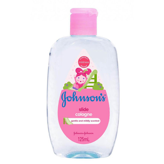 Johnson's SLIDE Baby Cologne - 125ml  Kojic Beauty London kojic acid soap, glutathione, tranexamic acid, arbutin, papaya extract, official stockist of kojie san.